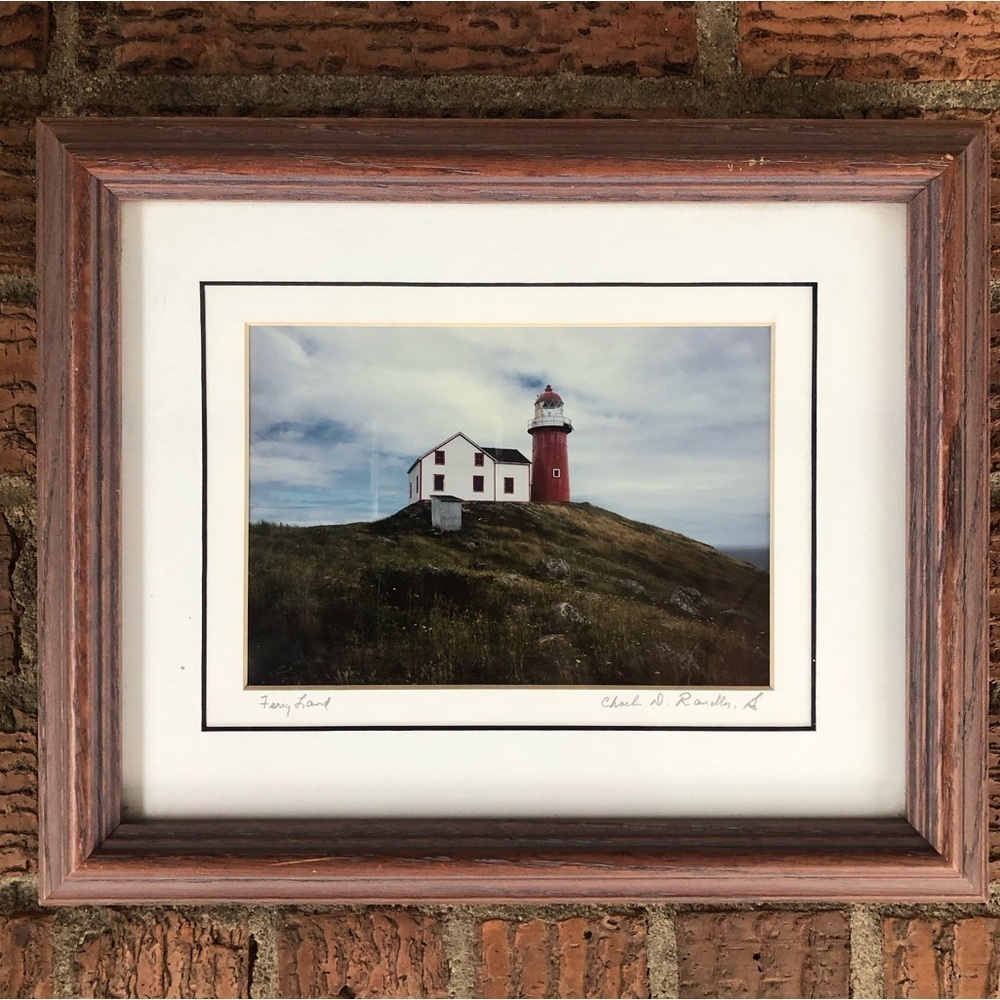 Ferryland Lighthouse Double Matted Framed and Pencil Signed